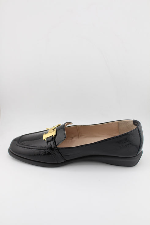 DFC Relax Patent Leather Loafers with Buckle