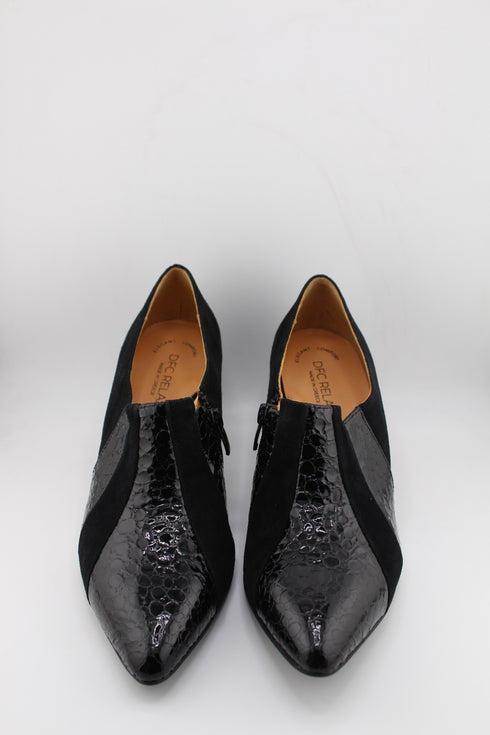 DFC Relax Block Heel Textured Ankle Boot