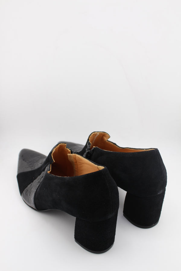 DFC Relax Block Heel Textured Ankle Boot