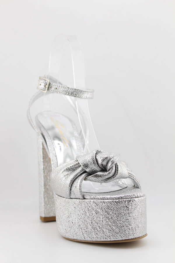 Sante Knotted Platform Heeled Sandals