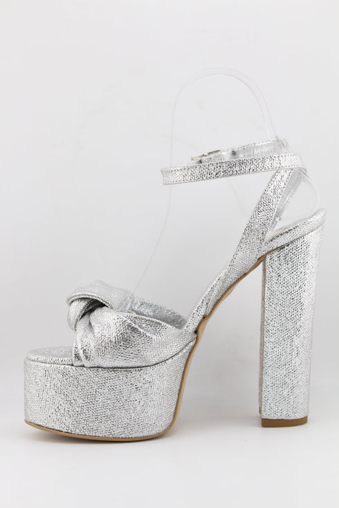 Sante Knotted Platform Heeled Sandals