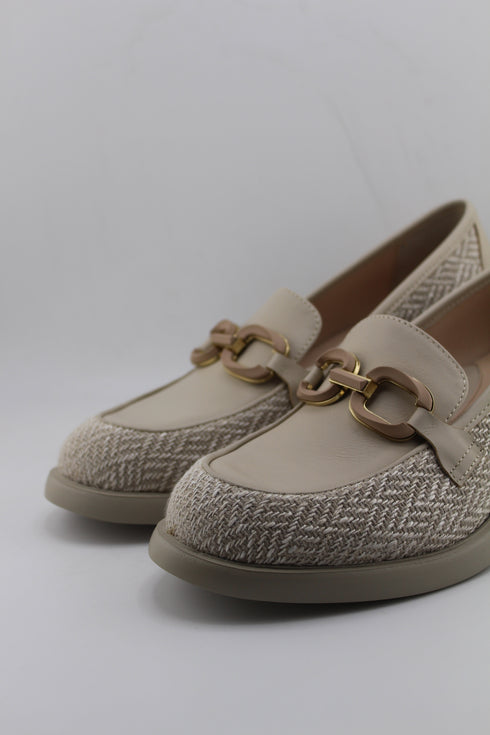 DFC Relax Textured Leather Block Heel Pumps