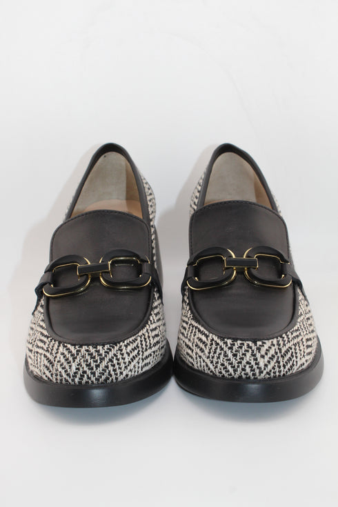 DFC Relax Textured Leather Block Heel Pumps