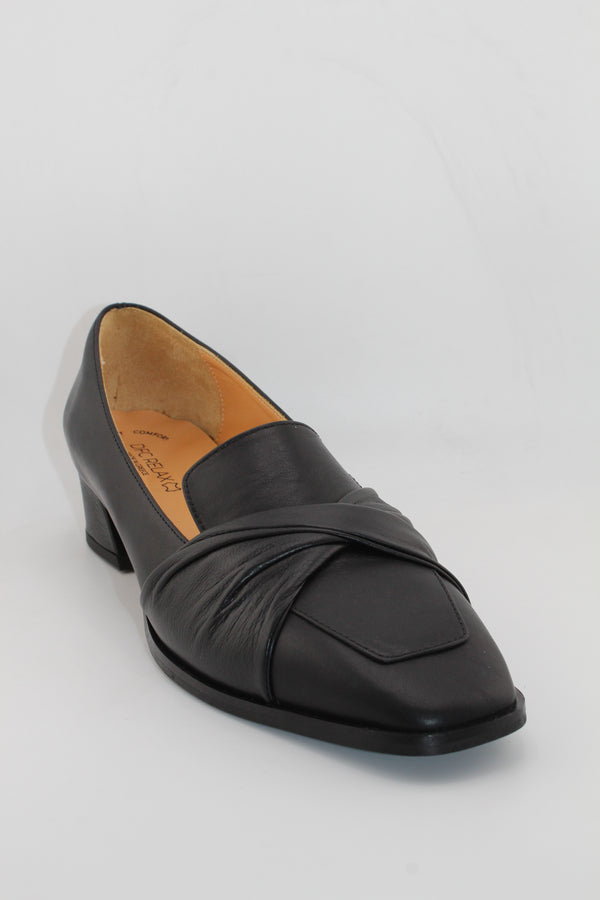 DFC Relax Wedge Loafers with Accent Strap