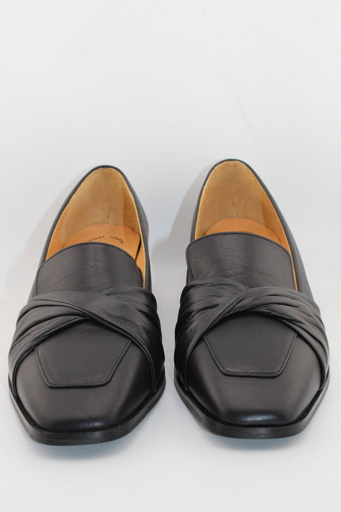 DFC Relax Wedge Loafers with Accent Strap