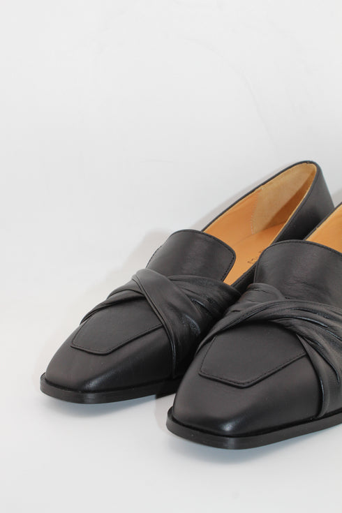 DFC Relax Wedge Loafers with Accent Strap