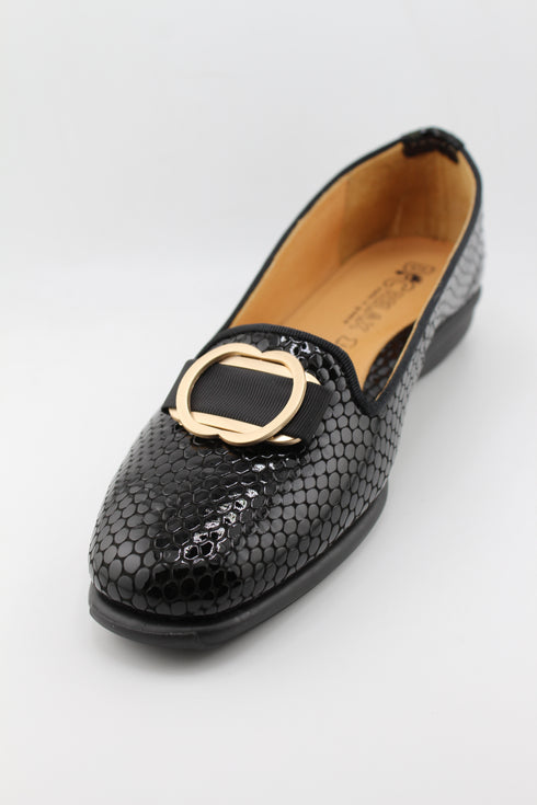 DFC Relax Perforated Leather Loafer with Buckle