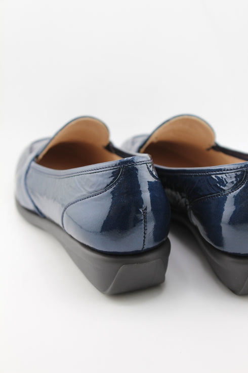 DFC Relax Sleek Leather Wedge Heel Shoes