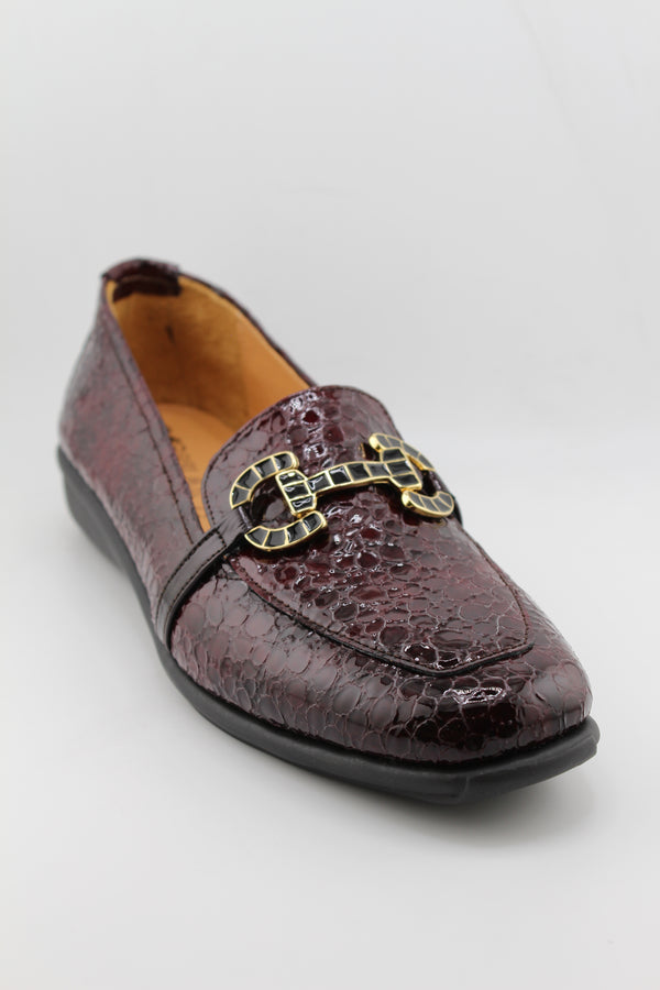 DFC Relax Textured Wedge Slip-On with Buckle