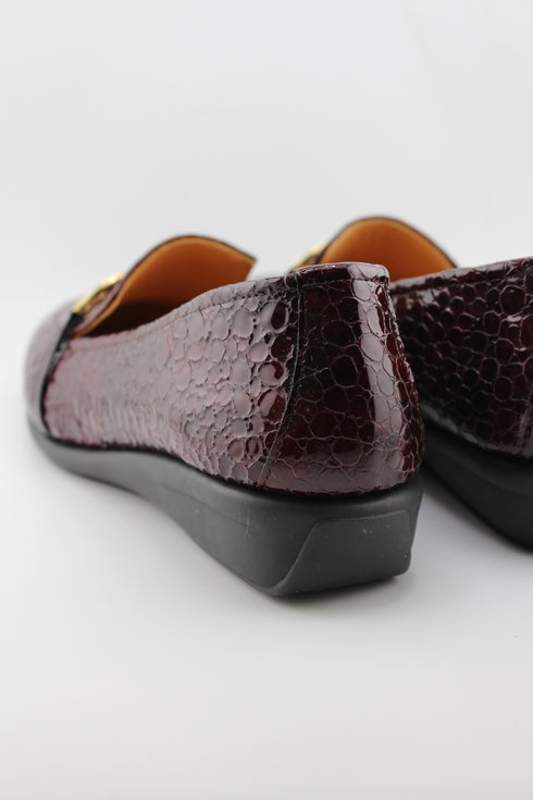 DFC Relax Textured Wedge Slip-On with Buckle