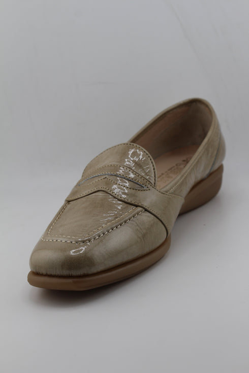 DFC Relax Sleek Leather Wedge Heel Shoes