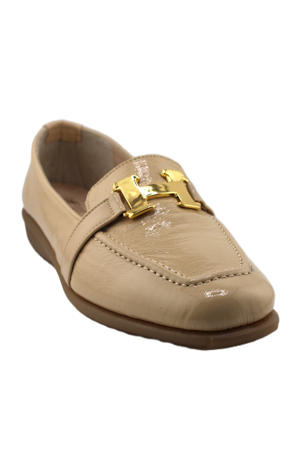 DFC Relax Patent Leather Loafers with Buckle