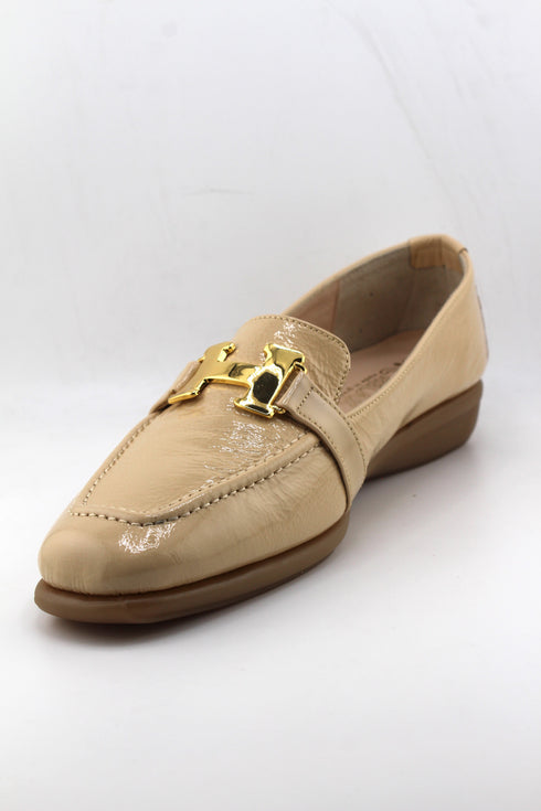 DFC Relax Patent Leather Loafers with Buckle