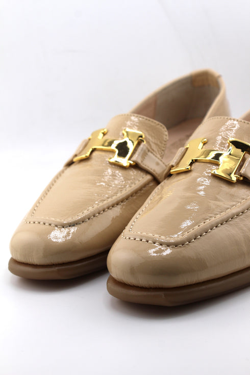 DFC Relax Patent Leather Loafers with Buckle