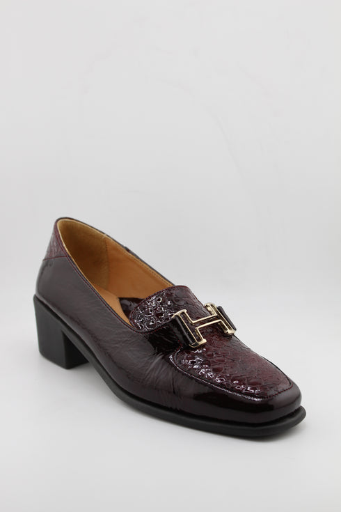 DFC Relax Chain Detail Block Heel Loafers
