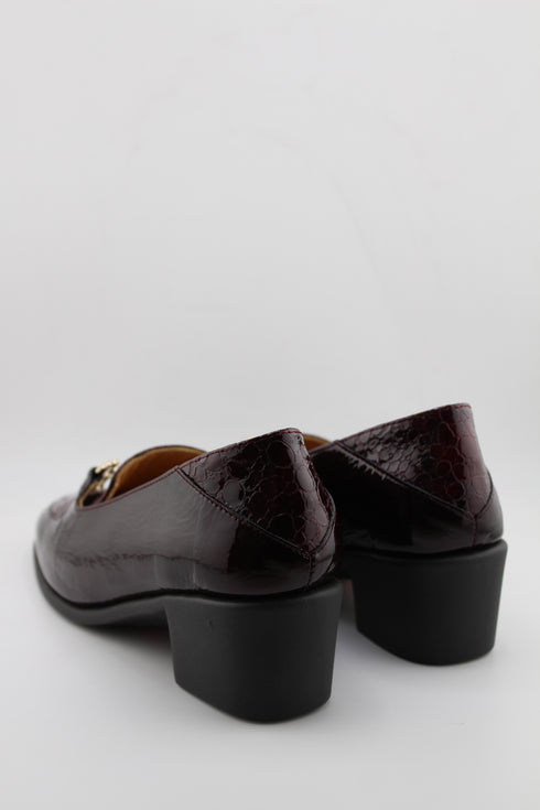 DFC Relax Chain Detail Block Heel Loafers