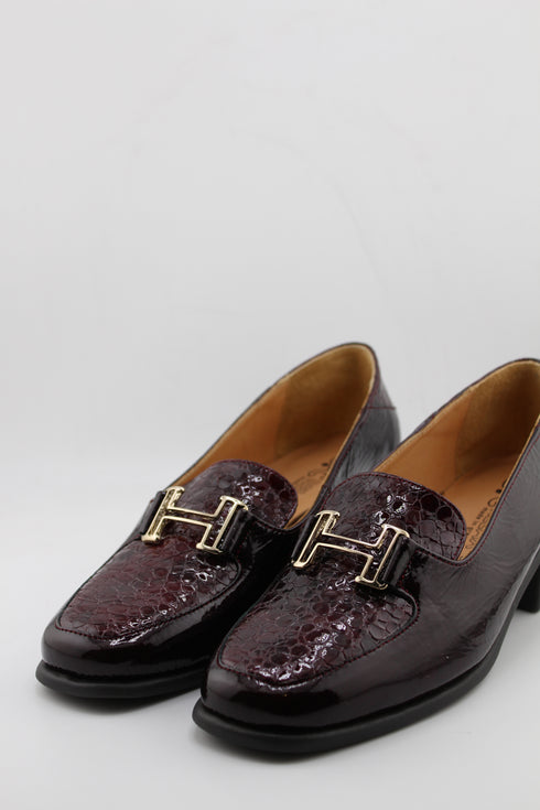 DFC Relax Chain Detail Block Heel Loafers