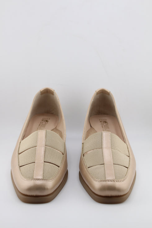 DFC Relax Leather Wedge Loafer Shoes