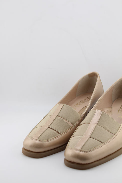 DFC Relax Leather Wedge Loafer Shoes