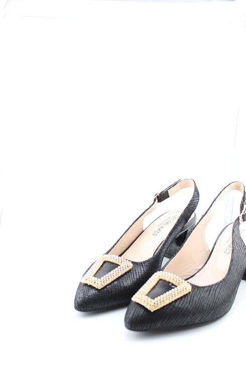 DFC Relax Slingback Buckle Block Heel Sandal