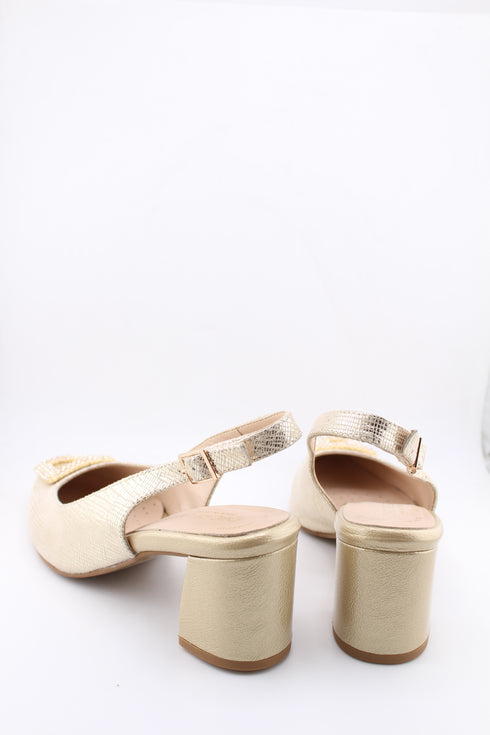 DFC Relax Slingback Buckle Block Heel Sandal