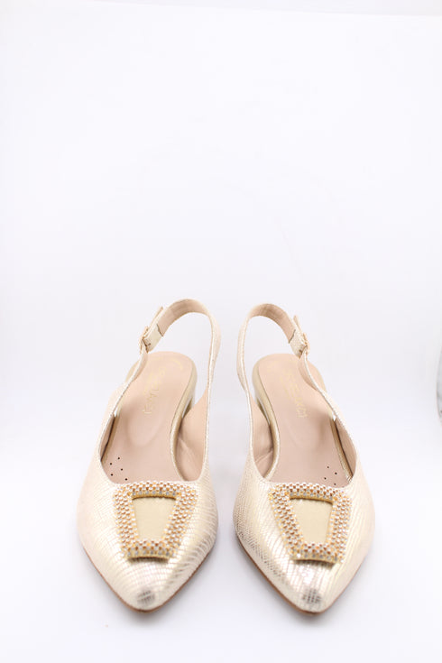 DFC Relax Slingback Buckle Block Heel Sandal