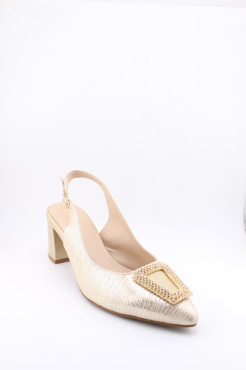 DFC Relax Slingback Buckle Block Heel Sandal