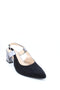 DFC Relax Suede Leather Slingback Buckle Block Heel Sandal
