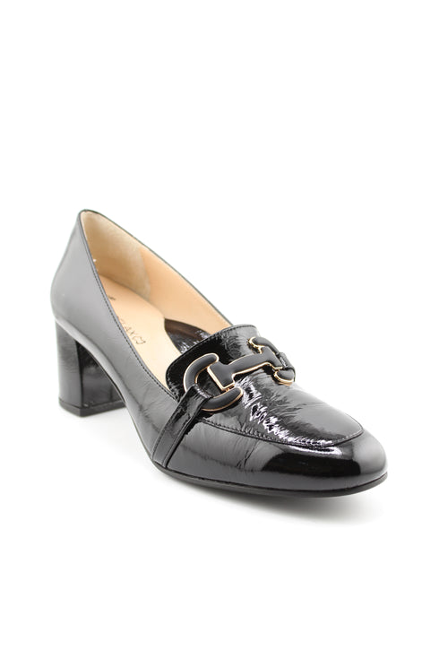 DFC Relax Vernice Leather Block Heel Pumps