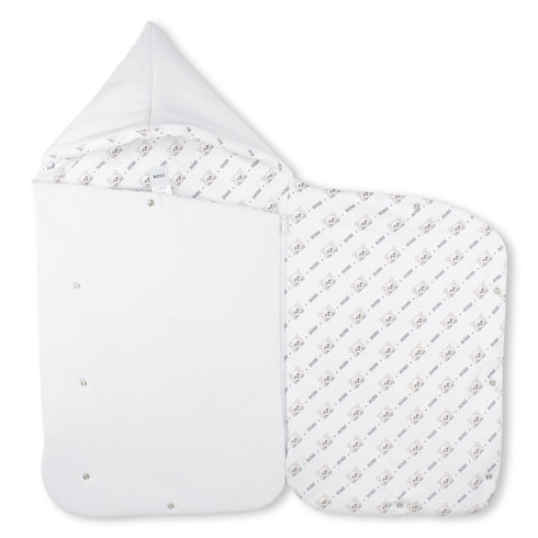 BOSS Textured jersey baby nest