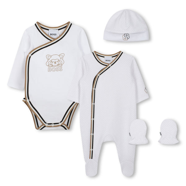 BOSS Set of pajamas, body hat, mittens