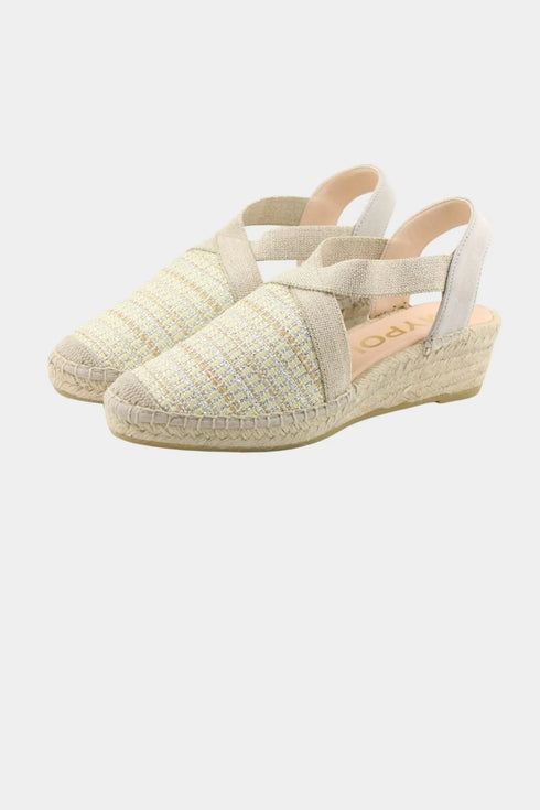 Maypol Woven Espadrille Slingback Wedge Sandals