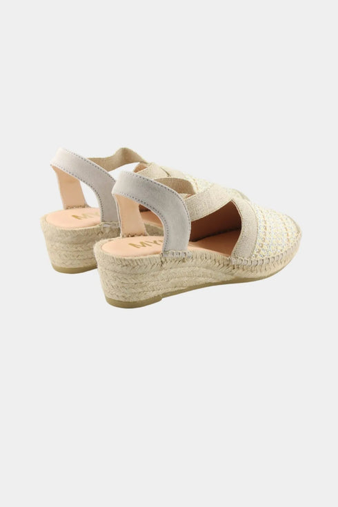 Maypol Woven Espadrille Slingback Wedge Sandals
