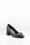 Capelli Rossi Block Heel Buckle Detail Pumps