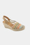 Fabiolas Espadrille Wedge Sandal with Braided Detail