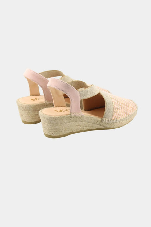 Maypol Woven Slingback Espadrille Wedge Sandals