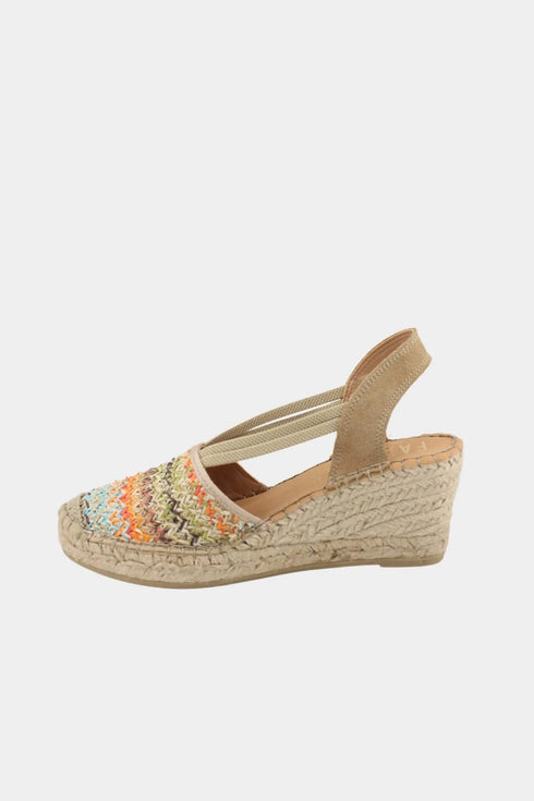 Fabiolas Espadrille Wedge Sandal with Braided Detail