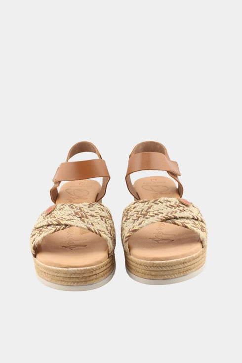Oh My Sandals Braided Espadrille Wedge Sandals
