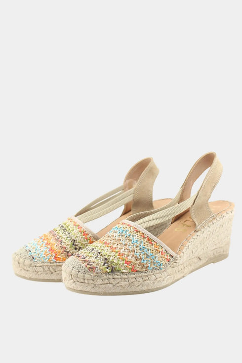 Fabiolas Espadrille Wedge Sandal with Braided Detail