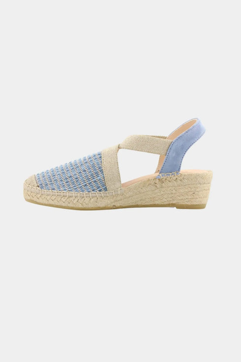 Maypol Woven Slingback Espadrille Wedge Sandals