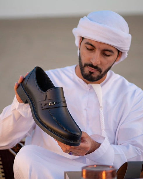 DFC Relax Men Classic Leather Loafer with Buckle