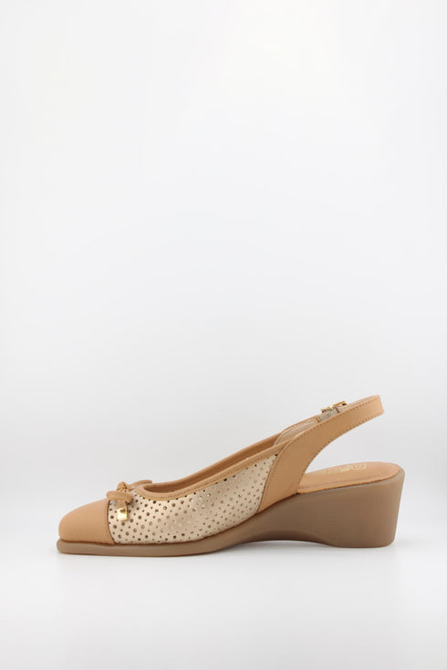 DFC Relax Perforated Slingback Wedge Sandals
