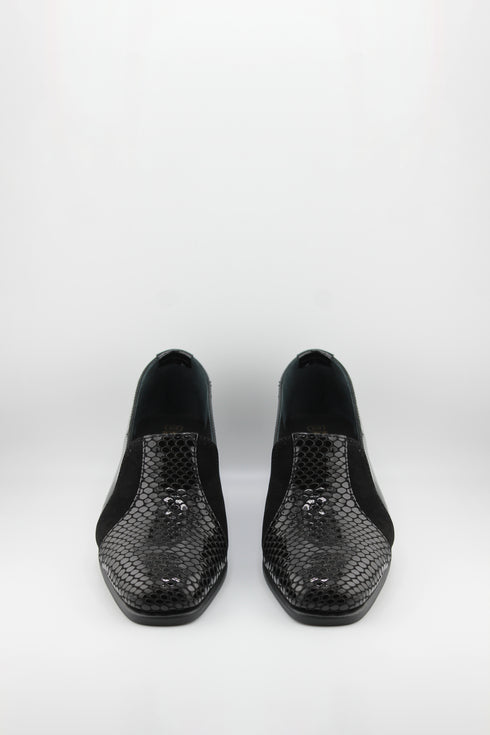 DFC Relax Snake skin Patterned Wedge Loafers