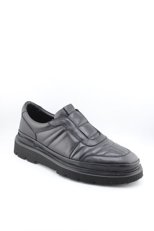 DFC Relax Men Leather Slip-On Loafer with Padded Detailing
