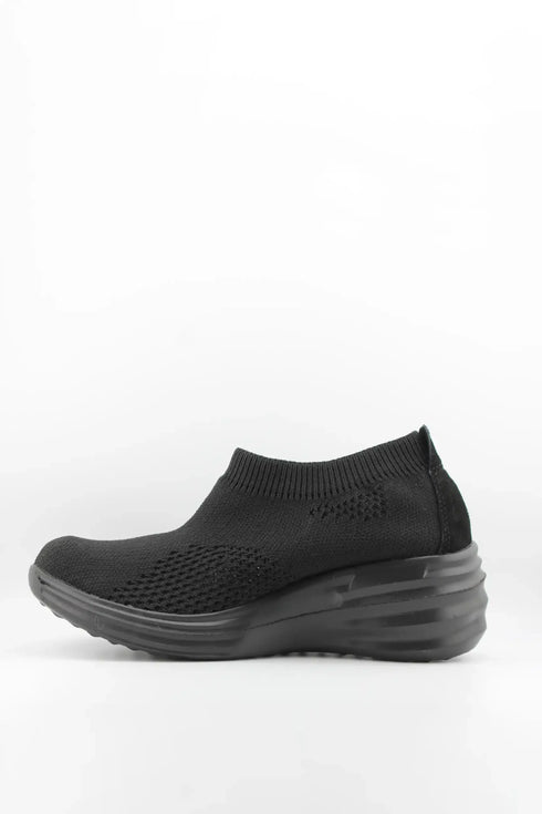 Bernie Mev Knit Slip-On Wedge Sneakers