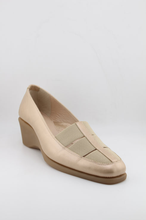 DFC Relax Leather Wedge Loafer Shoes