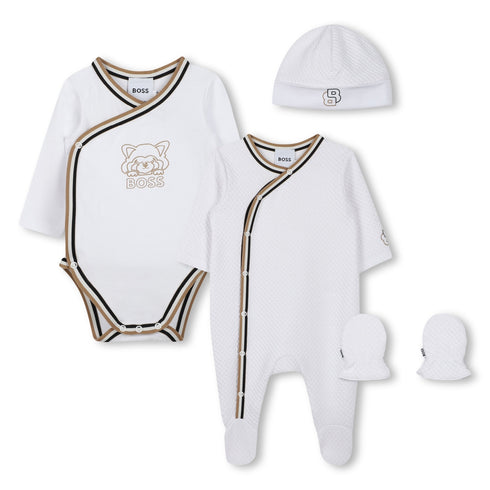 BOSS Set of pajamas, body hat, mittens