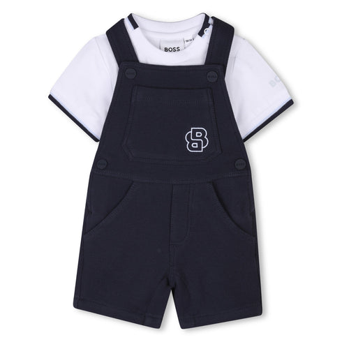 BOSS Set of dungarees and tee-shirt